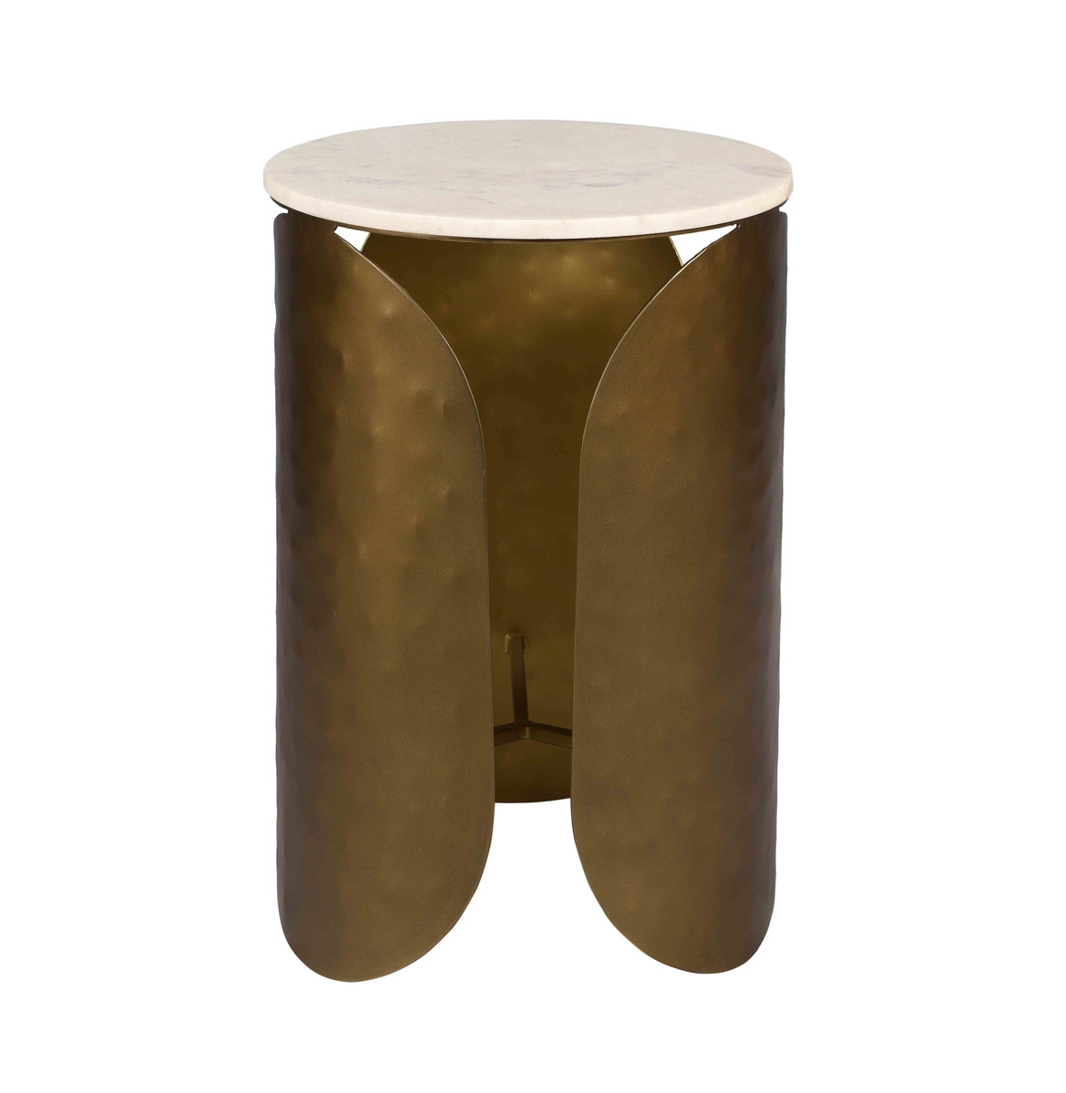 Indio White Marble Side Table - Image 1