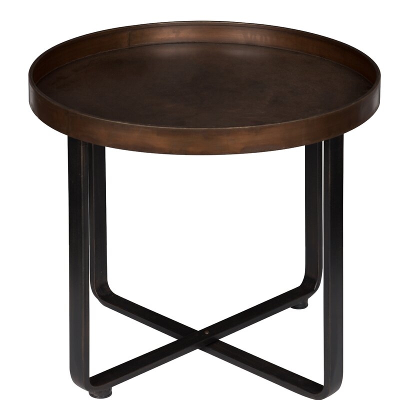 Wrenn Round Metal End Table - Image 0