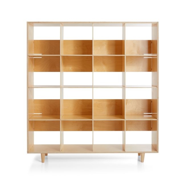 Sprout Natural 16 Cubby Birch Bookcase - Image 1