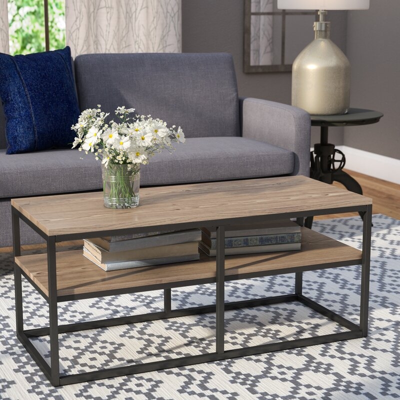 Forteau Frame Coffee Table with Storage - Image 1
