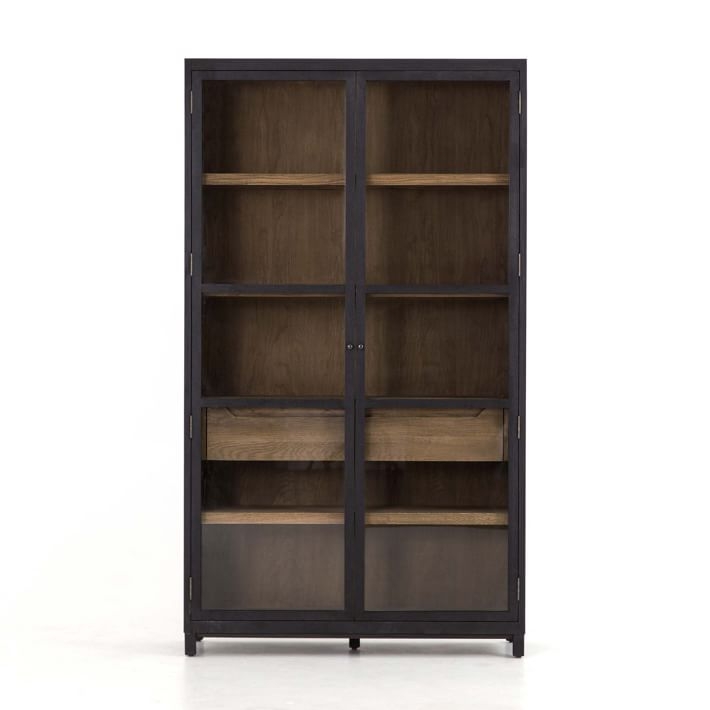 Akiko 47.5" Tall Cabinet, Drifted Matte Black - Image 0