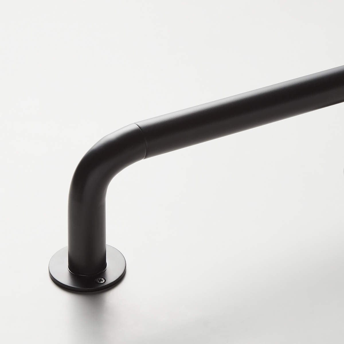 Matte Black Blackout Curtain Rod 88"-120"x1.25" - Image 0