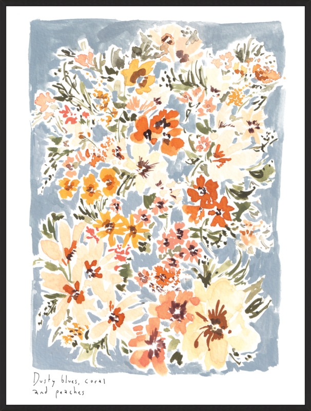 Dusty blues, Coral and Peaches by Rose Jocham - Image 0