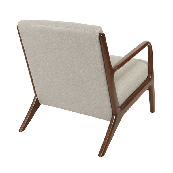 Blomkest Wood and Upholstered Mid Century Accent Chair - Image 1