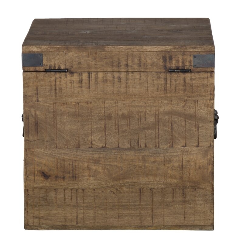 Angelique Solid Wood Block End Table Chest - Image 3