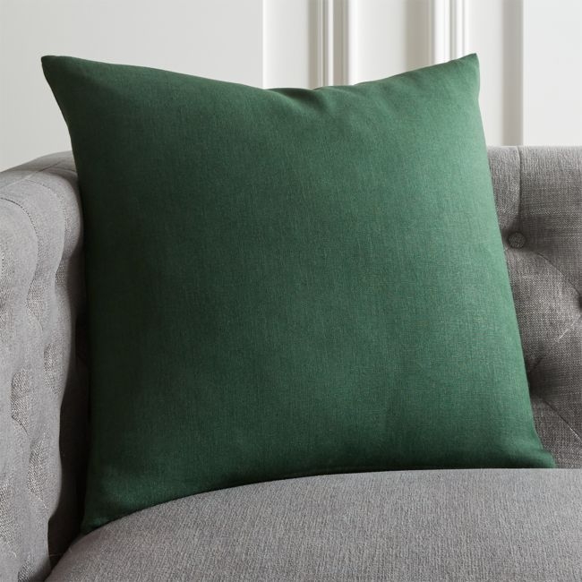 20" Linon Evergreen Pillow with Down-Alternative Insert - Image 1