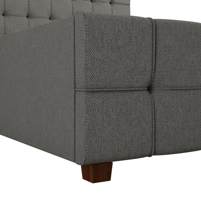 Elizabeth Tufted Upholstered Storage Platform Bed - Image 3