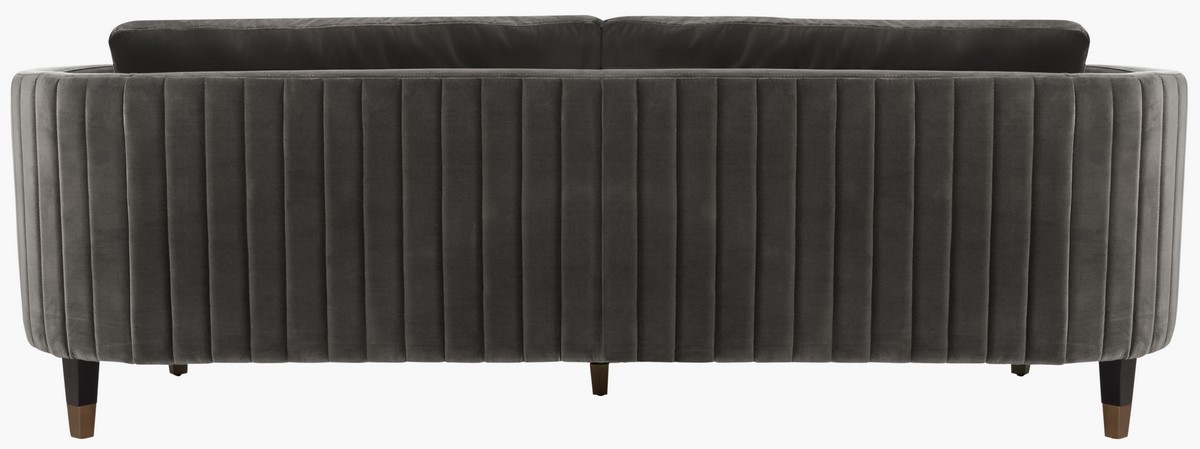 Winford Velvet Sofa, Shale - Image 3