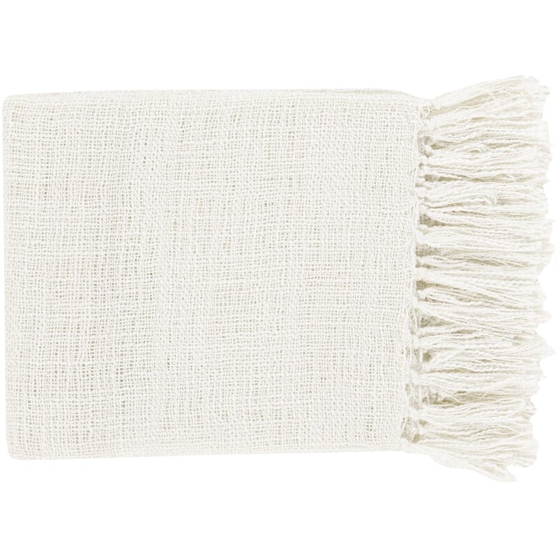 Bovina Throw Blanket - White - Image 0