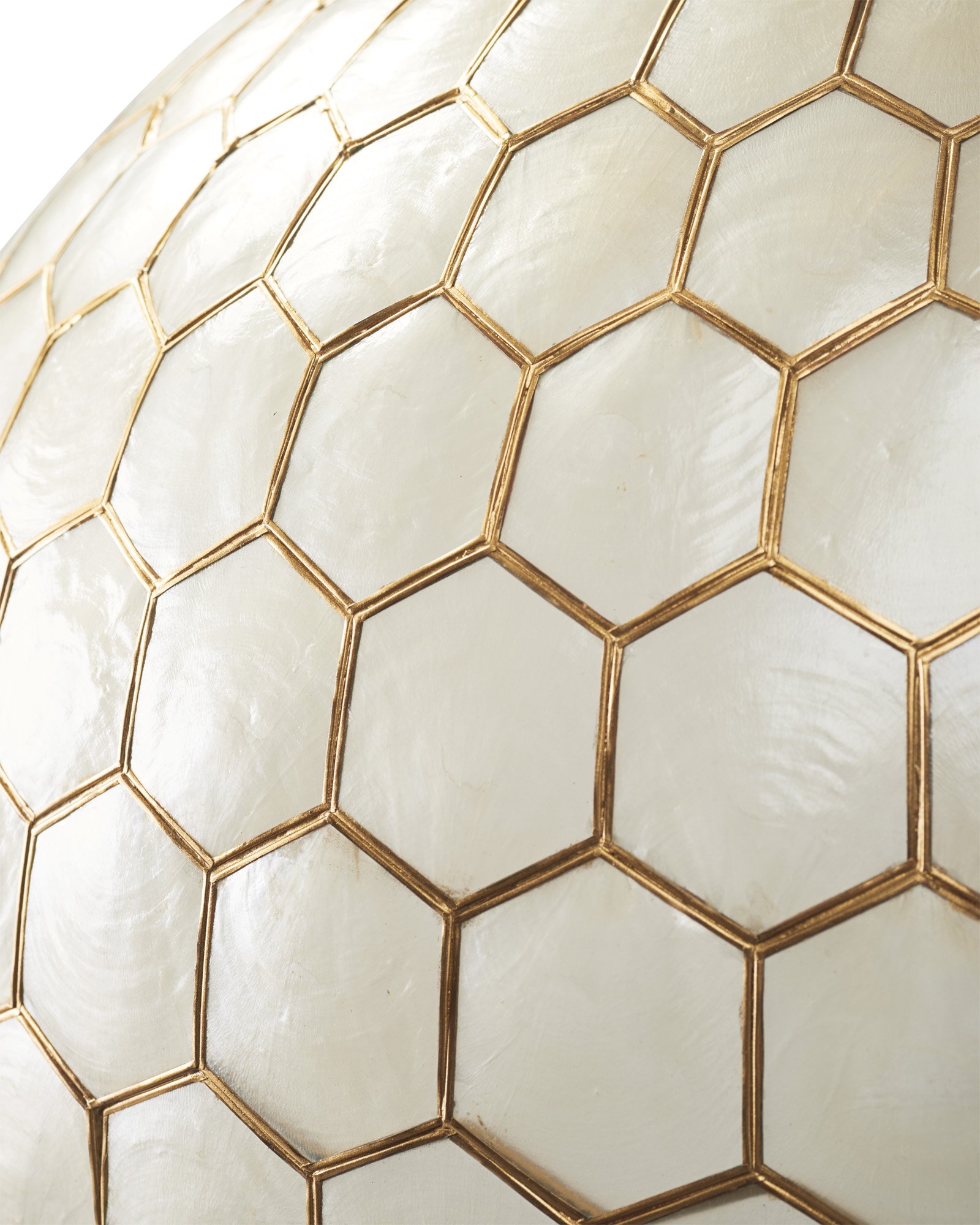 Capiz Honeycomb Chandelier - Small - Image 2