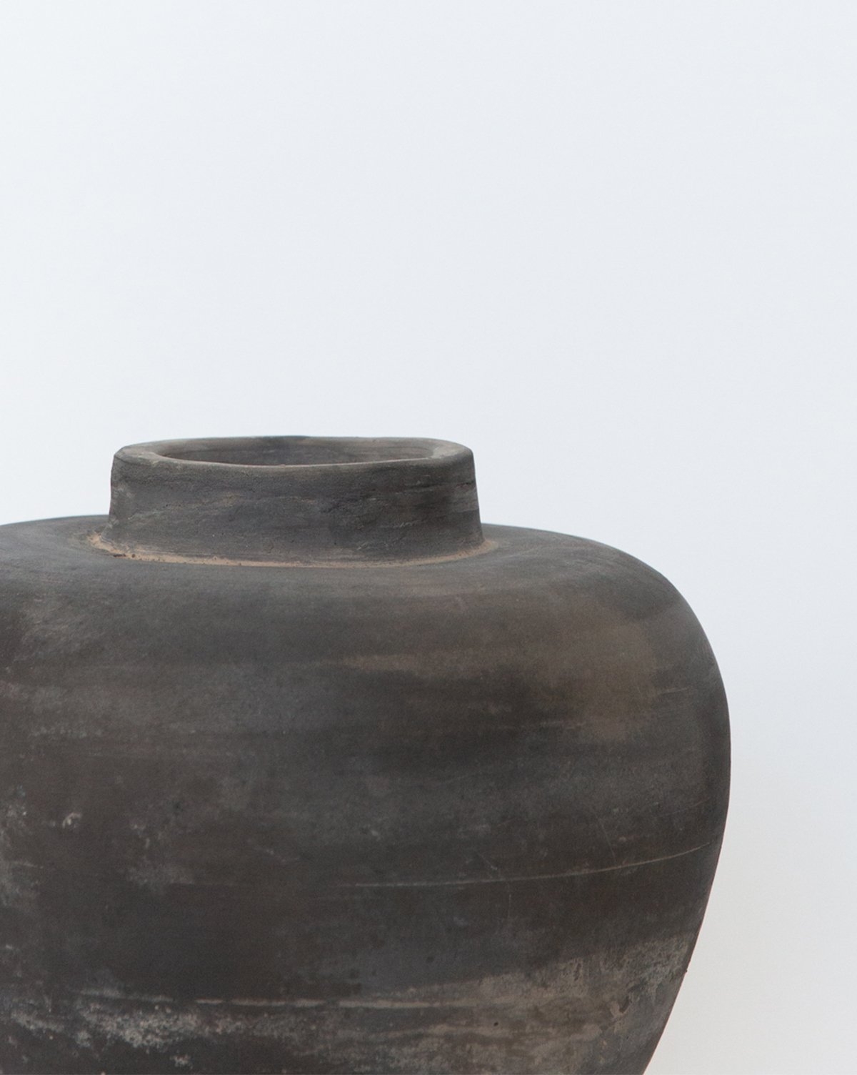 Tapered Jar, Matte Gray - Image 1