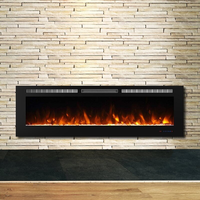 Millner Recessed Wall Mounted Electric Fireplace - Image 3