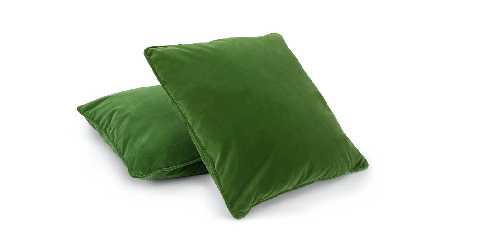Lucca Grass Green Pillow Set - Image 1
