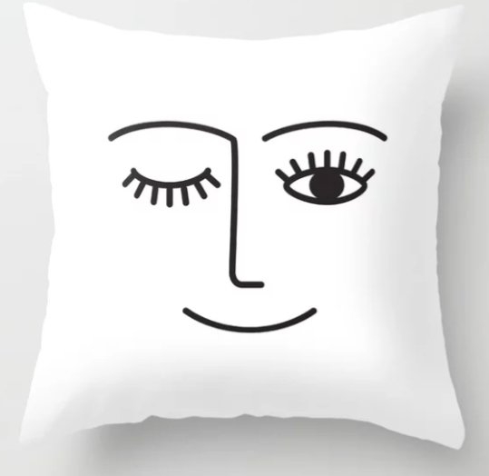 Wink Throw Pillow - Image 0