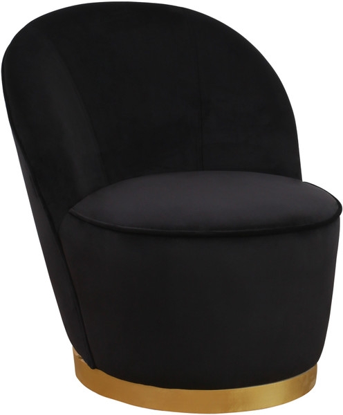 Milana Chair, Black Velvet - Image 0