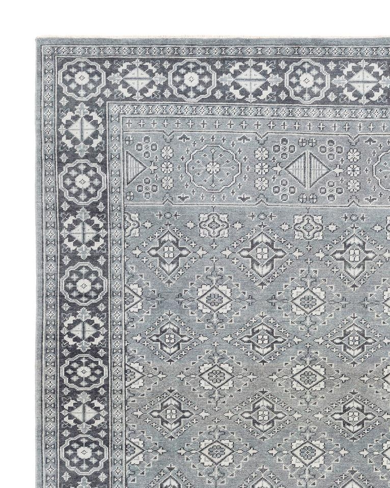 ST. CLOUD TEAL HAND-KNOTTED RUG, 2' x 3' - Image 1