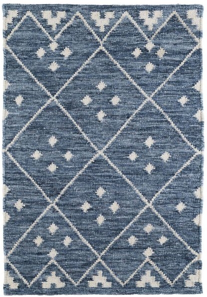 Kota Indigo Woven Wool Rug - 8x10 - Image 0