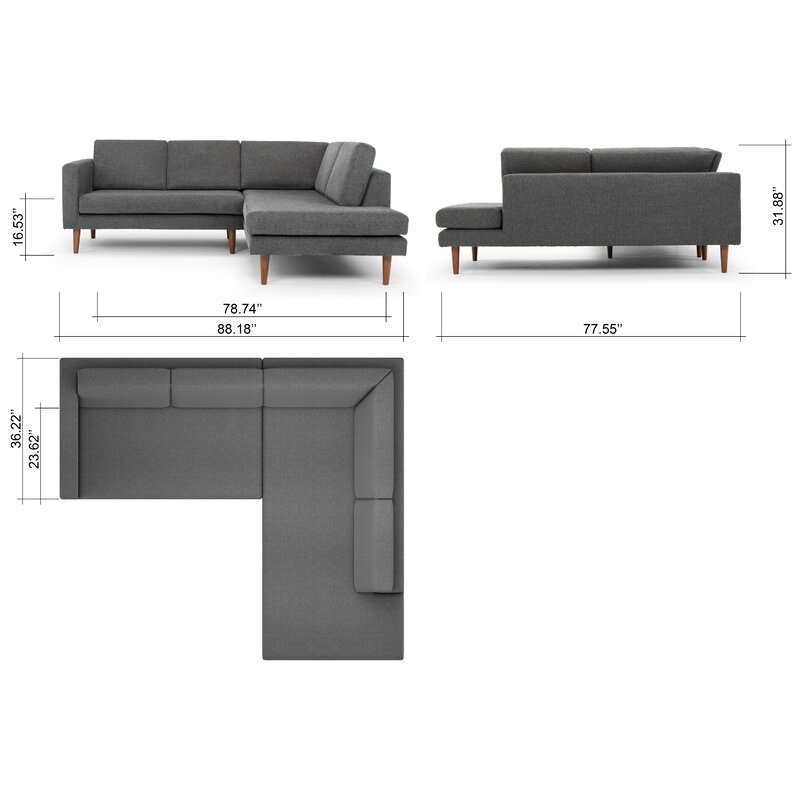 Borys 89" Corner Sectional - Right Facing - Image 5