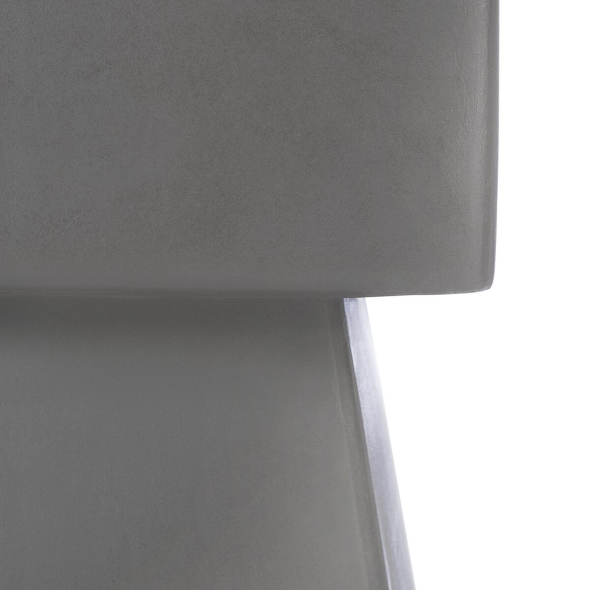 Zen Indoor/Outdoor Mushroom Modern Concrete 18.1-Inch H Accent Table - Dark Grey - Arlo Home - Image 3