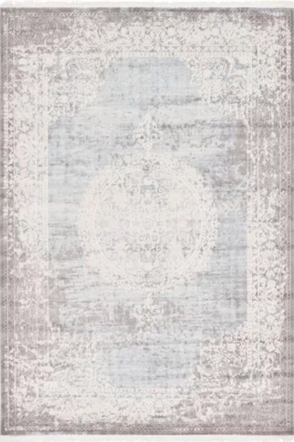 Twila Gray/Light Blue/Ivory Area Rug - 8' x 10' - Image 0