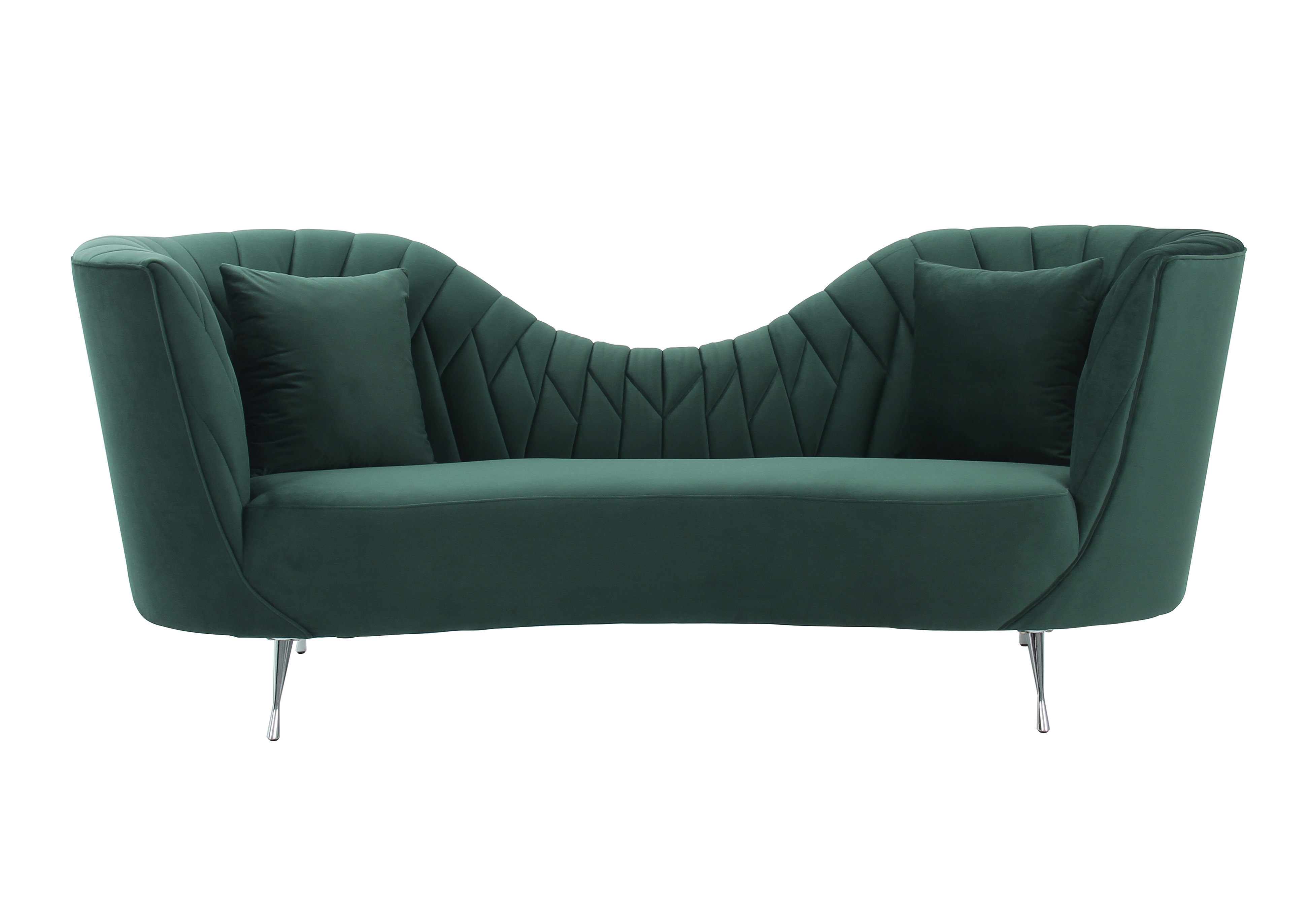 Eva Forest Green Velvet Sofa - Image 0