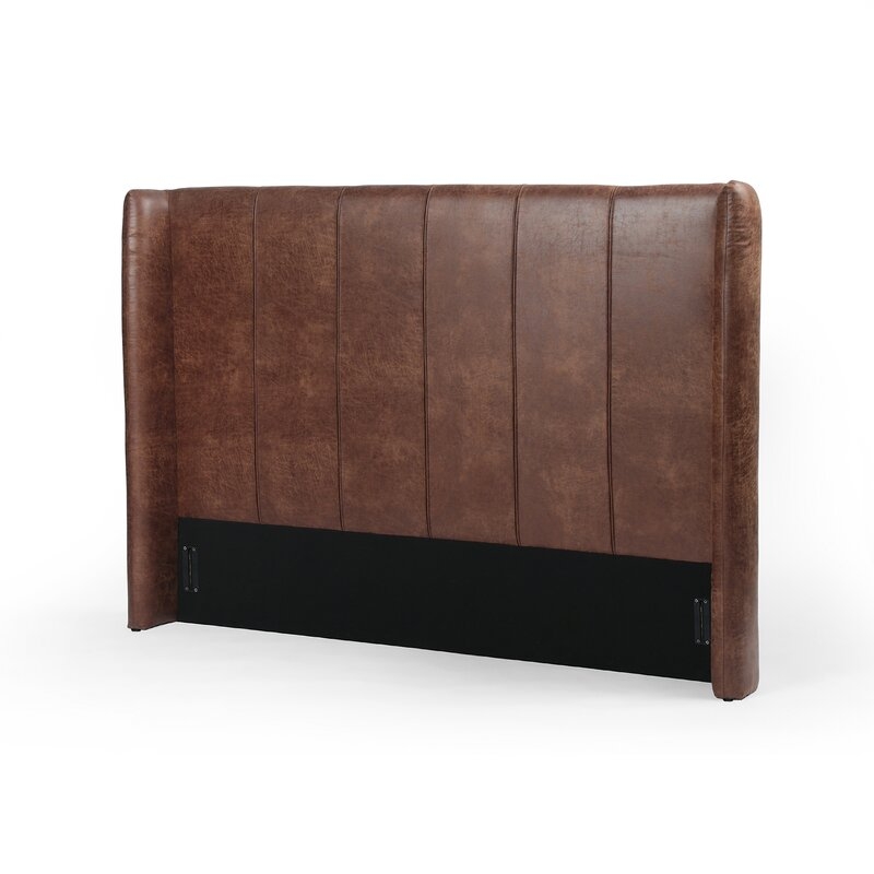 Four Hands Ashford Dixon Upholstered Wingback Headboard Size: Queen, Color: Vintage Tobacco - Image 3