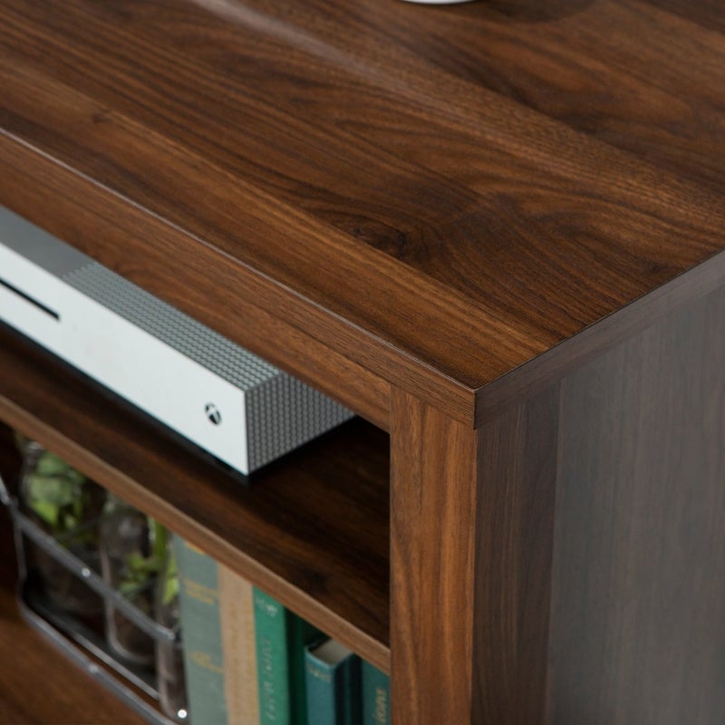 58" Simple Wood TV Stand - Dark Walnut  - Image 2