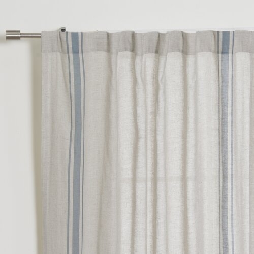 Nahunta Linen Room Darkening Rod Pocket Curtain Panels - Set of 2 - Image 1
