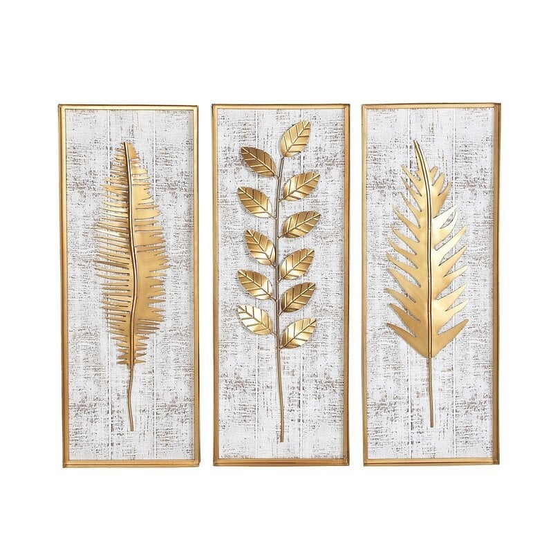 3 Piece Rectangular Metal Wall Decor Set - Image 0