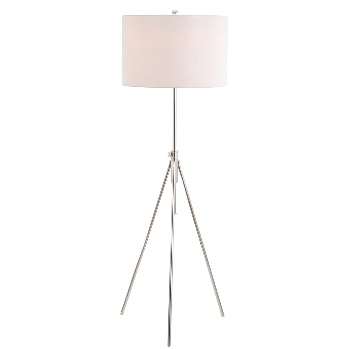 Cipriana Floor Lamp - Nickel - Safavieh - Image 1