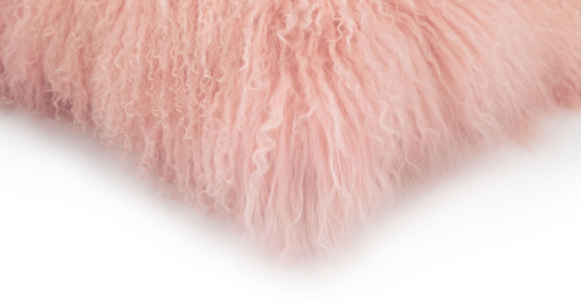 Bocco Pink Sheepskin Pillow - Image 2