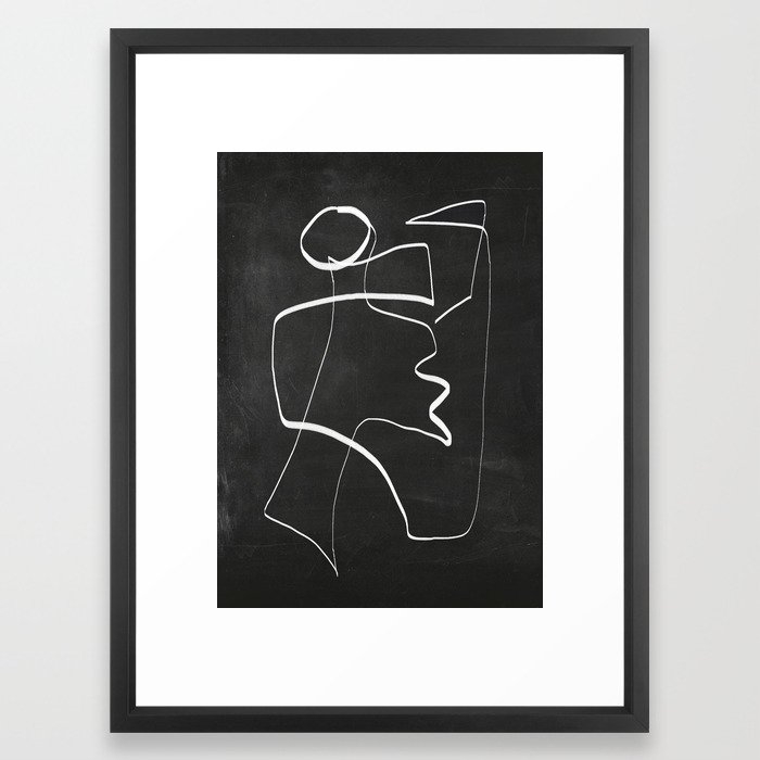 Abstract line art 6/2 Framed Art Print - Image 0