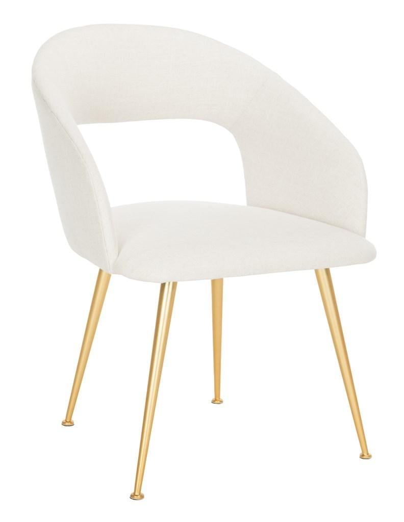 Lorina Linen Blend Dining Chair - Cream - Arlo Home - Image 0