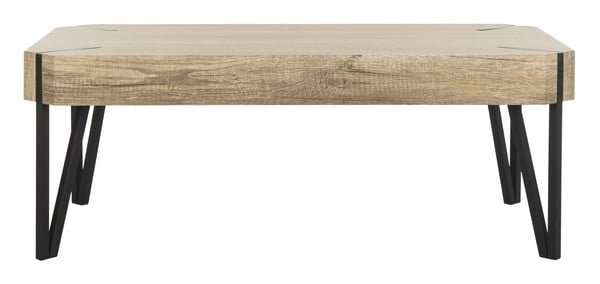 Liann Rustic Midcentury Wood Top Coffee Table - Multi Brown - Arlo Home - Image 0