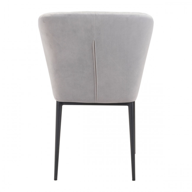 Tolivere Dining Chair Gray Velvet, Set of 2 - Image 2