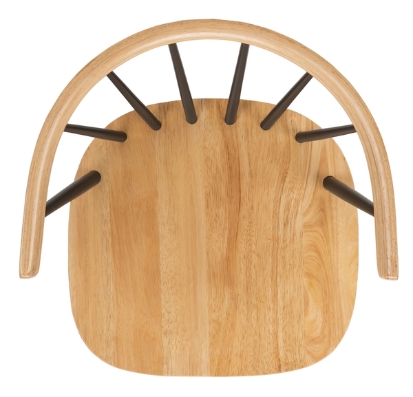 Blanchard 18''H Curved Spindle Side Chair (Set of 2) - Natural/Grey - Safavieh - Image 7