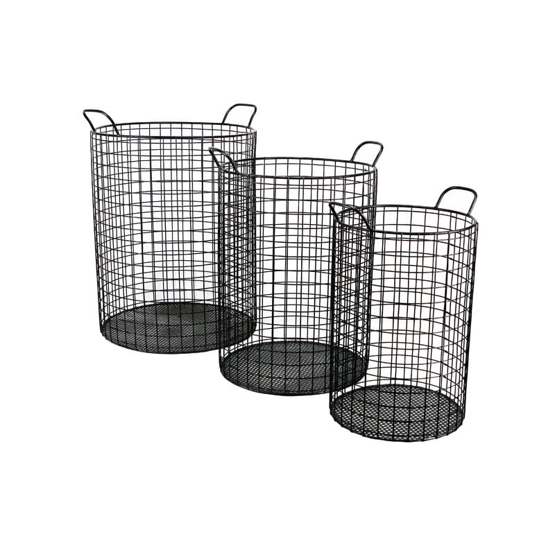 Emington Tall Cylinder Wire Bins Basket - Image 0