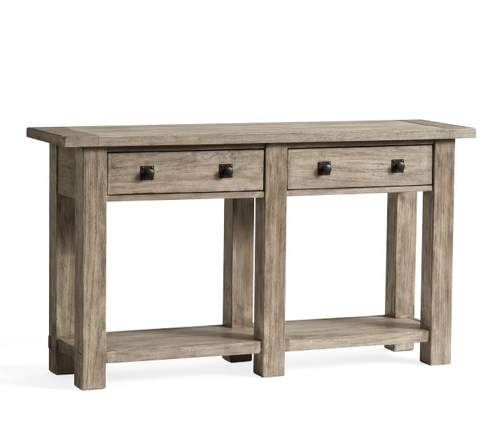 Benchwright 54" Console Table, Gray Wash - Image 0