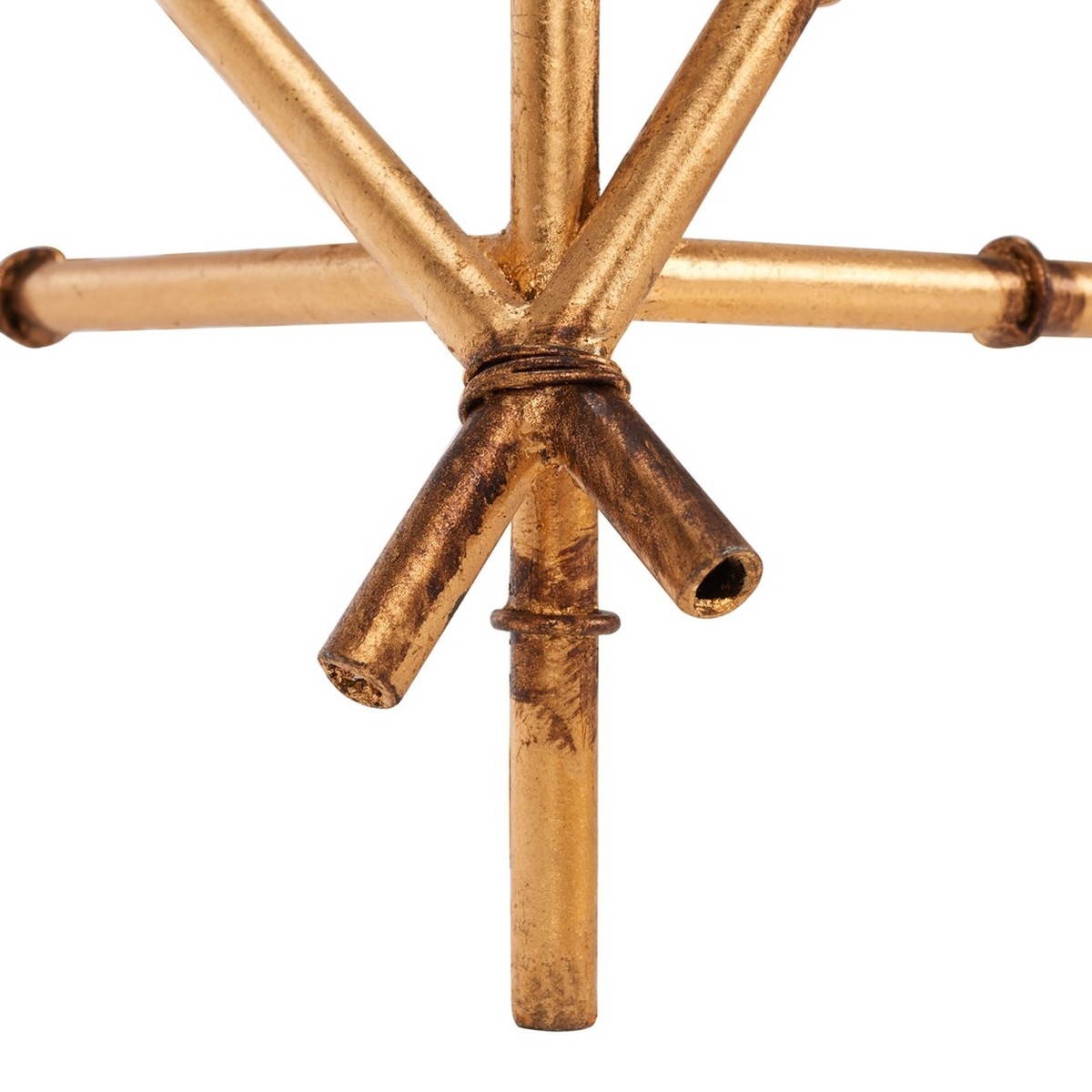 Mark Crisscrossed Accent Table - Gold/Clear - Safavieh - Image 8