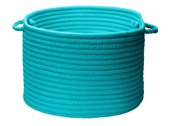 Utility Fabric Basket Turquoise - Image 0