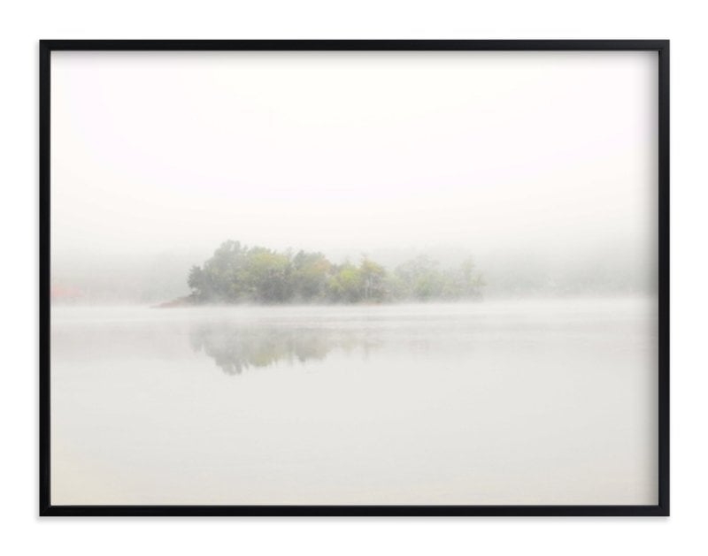 The Island - 40 x 30 - Rich Black Wood Frame, Standard Border, No Mat - Image 0