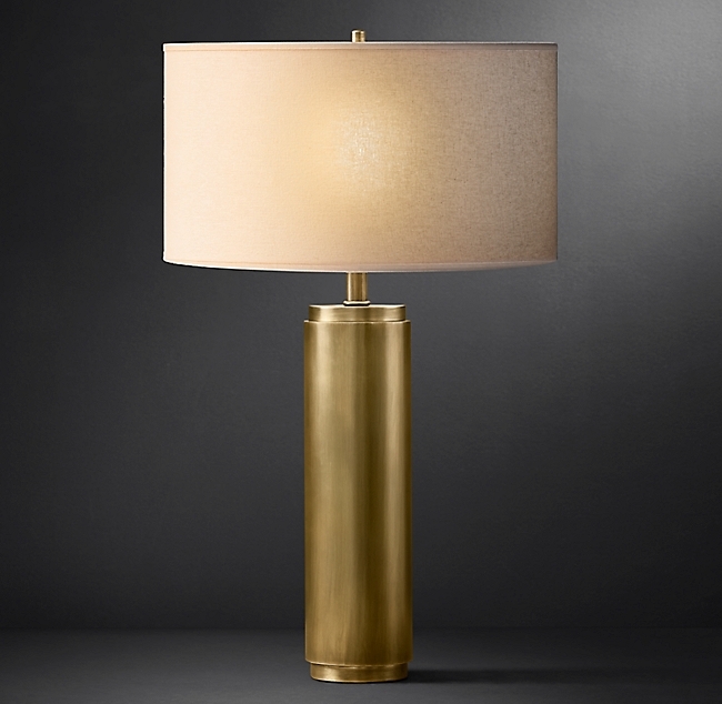 CYLINDRICAL COLUMN TABLE LAMP - Image 0