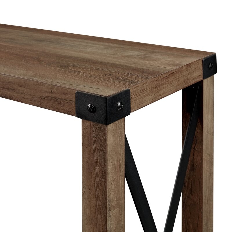 Gwen 46'' Console Table - Rustic Oak - Image 3