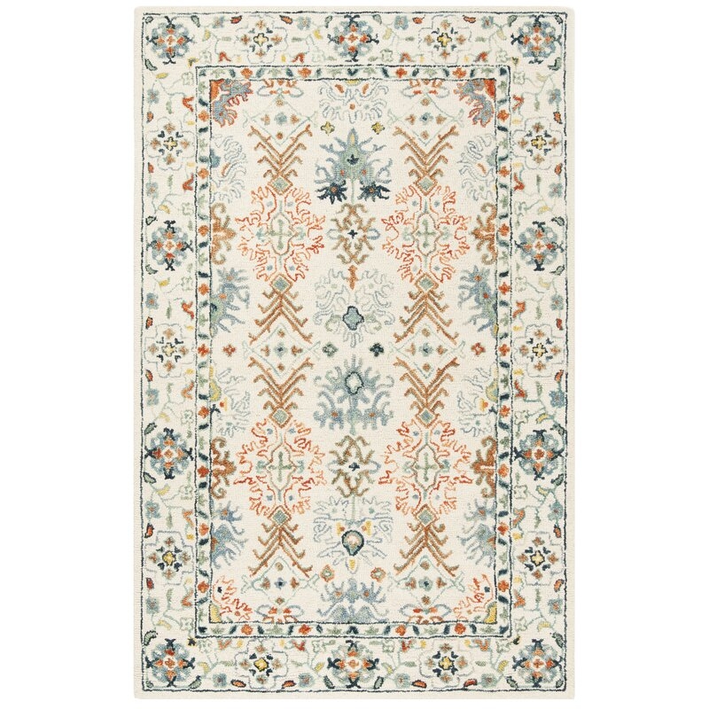 Garvin Hand-Tufted Wool/Cotton Multicolor Area Rug - Image 0