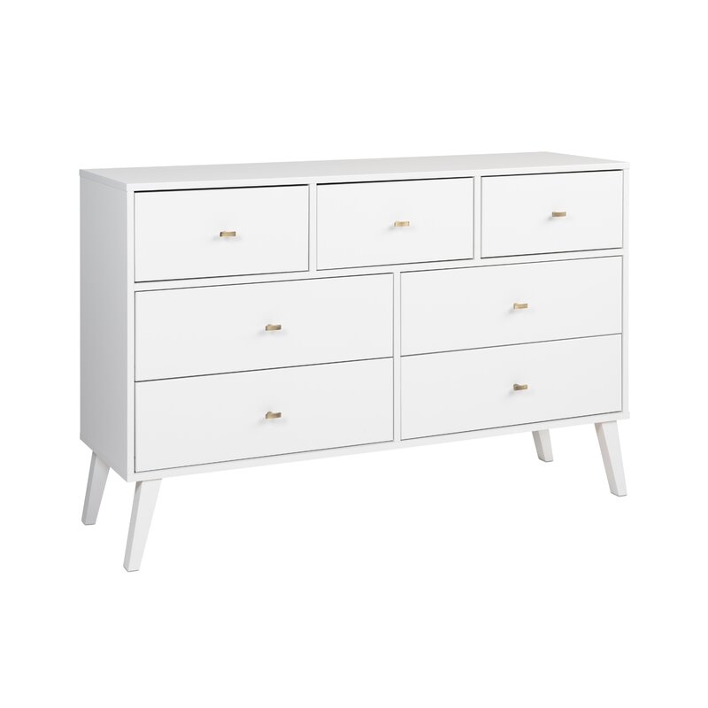 Alyssa 7-Drawer 52.5'' W Dresser, White - Image 2