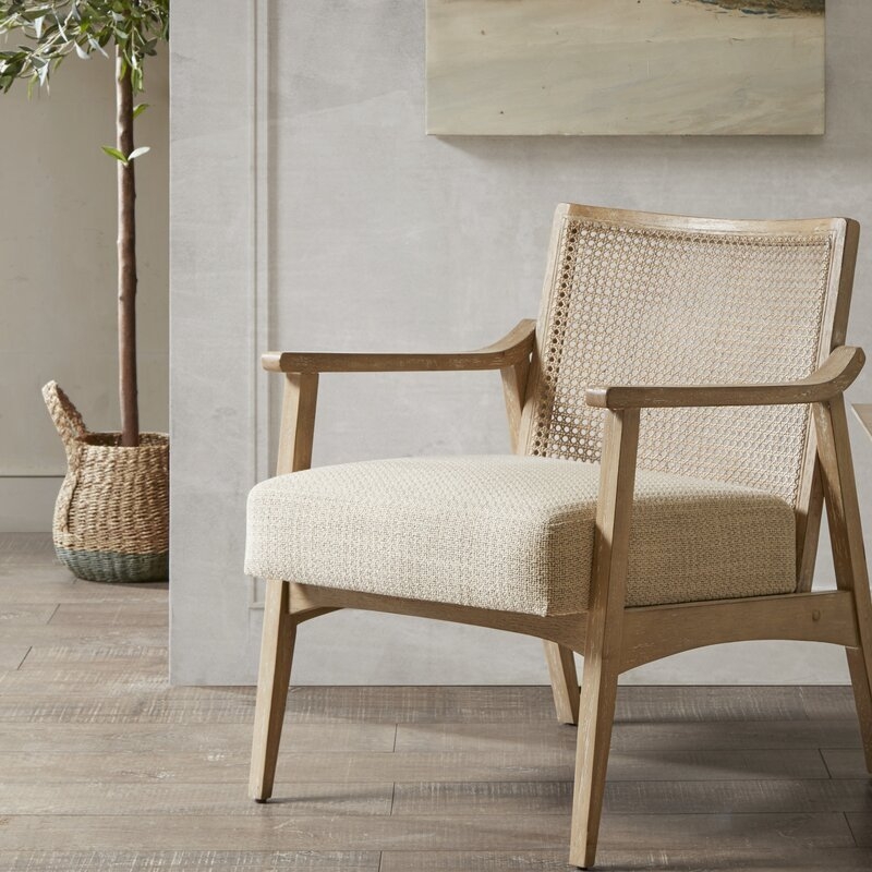Kelly Clarkson Home Centennial Cane Back Accent Chair - Image 1