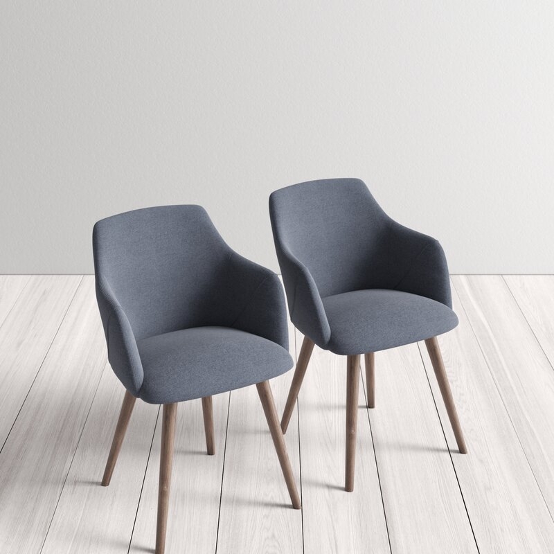 Creggan Upholstered Arm Chair (set of 2) - Image 2