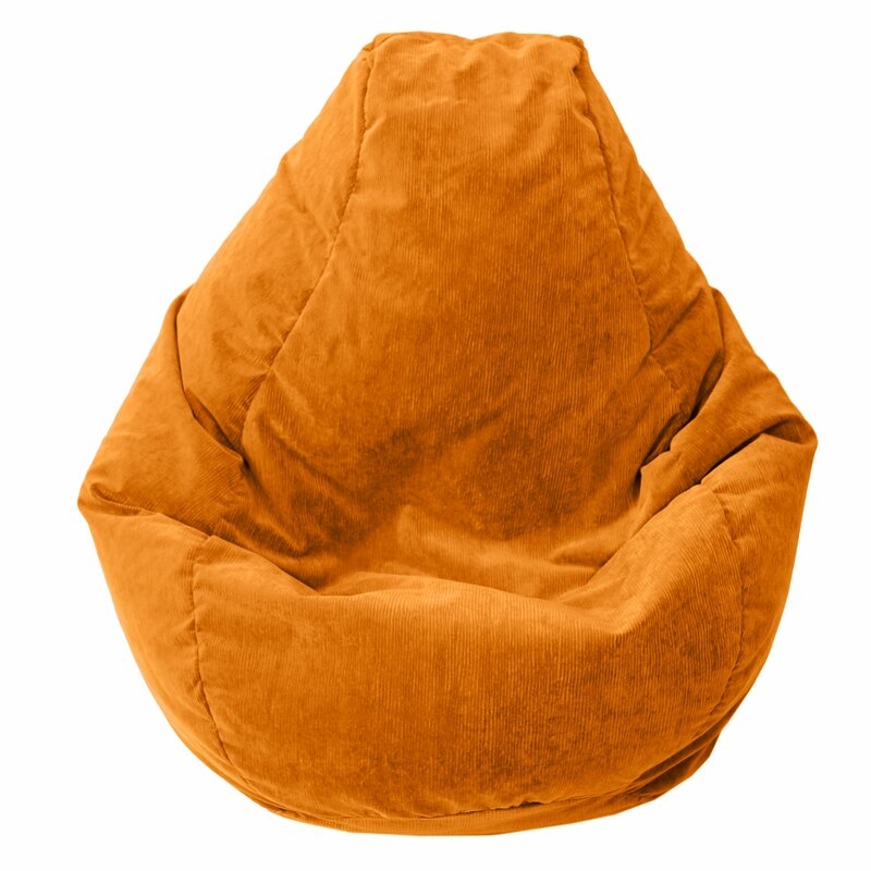Teardrop Microfiber Suede Corduroy Medium Bean Bag Chair - Image 0