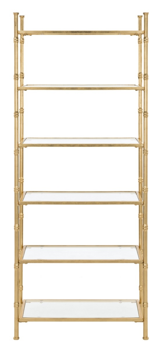 Arden 6 Tier Etagere - Gold/Clear - Arlo Home - Image 0