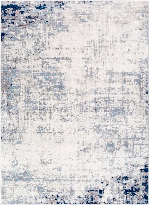 Faine Abstract Blue Area Rug - Image 0